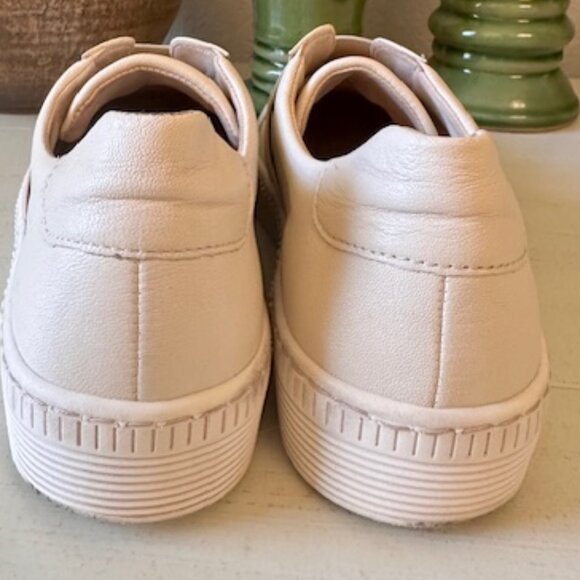 Gabor platform Leather Sneaker in Panna - Picture 2 of 6